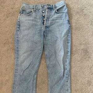 Agolde Riley High Raise Straight Crop size 27